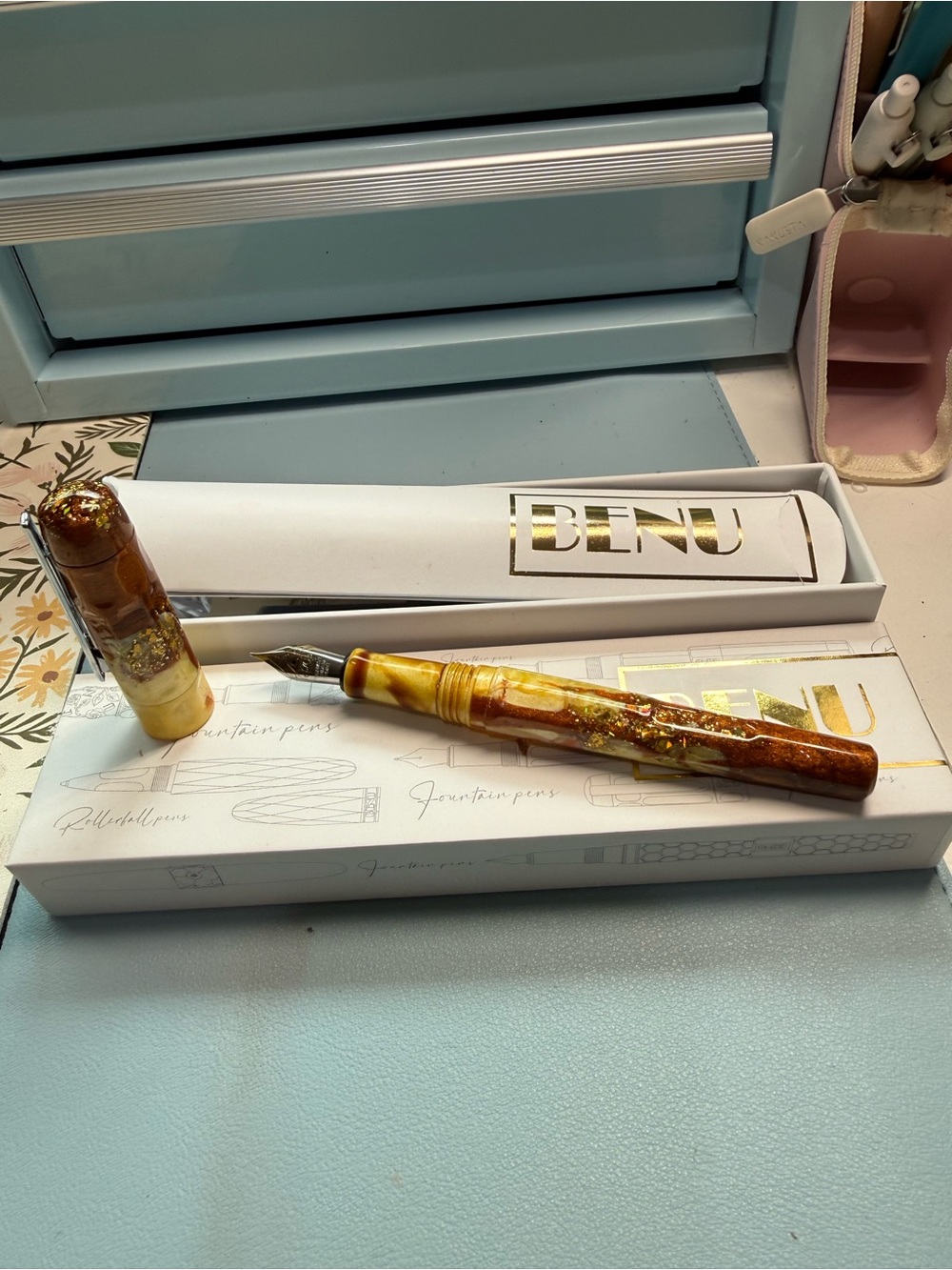 Benu Frankincense Fountain Pen - M nib. Elegant writer. Beautiful! Inked once